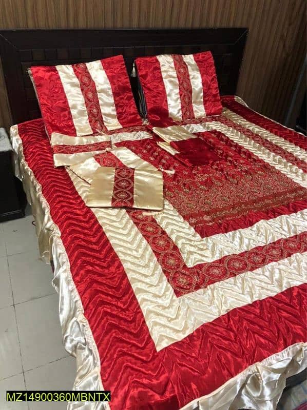 8 pice Malai Silk  bed set free delivery All Pakistan 0