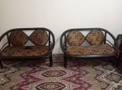 wooden sofa set