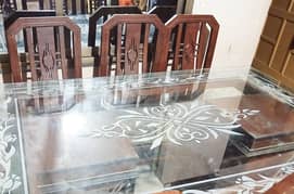 8 chair glass dining table