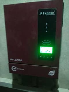 fronus pv2200 . in excellent working. 1 hp wla water pump chal rha hy.