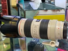 dslr camera lens canon 70/200 2.8 is 1 contact 03212306356