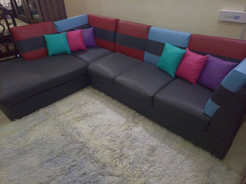 L Shape sofa for sale in BAHRIA town Lahore 1