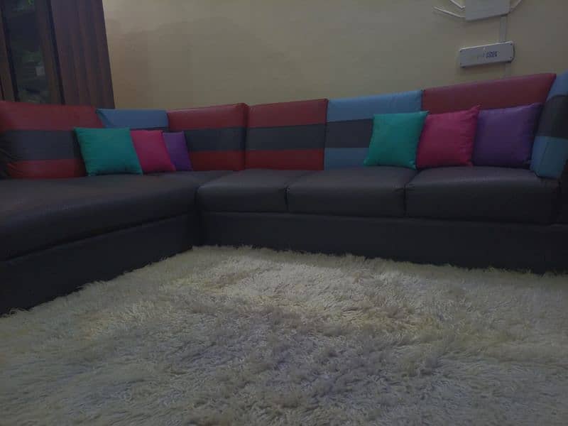 L Shape sofa for sale in BAHRIA town Lahore 2