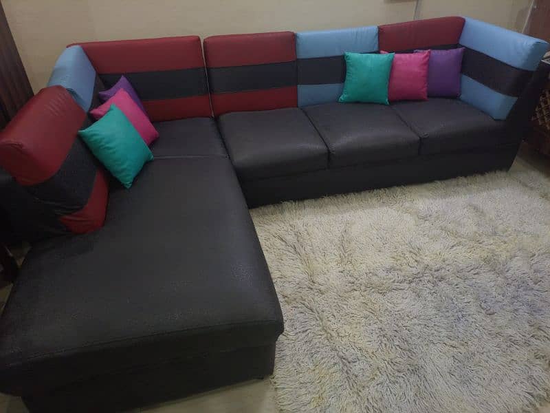 L Shape sofa for sale in BAHRIA town Lahore 3