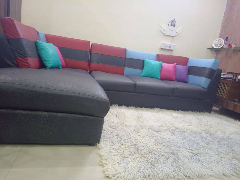 L Shape sofa for sale in BAHRIA town Lahore 5