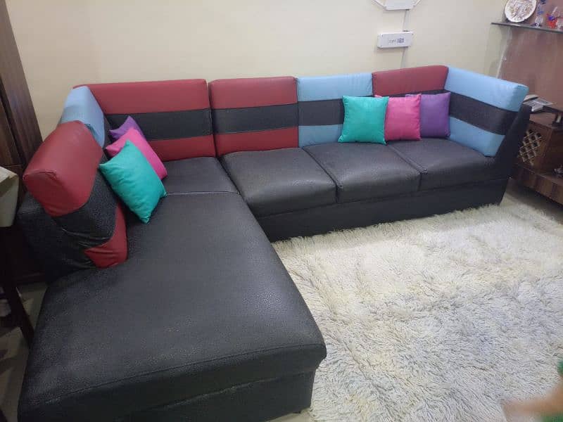 L Shape sofa for sale in BAHRIA town Lahore 6