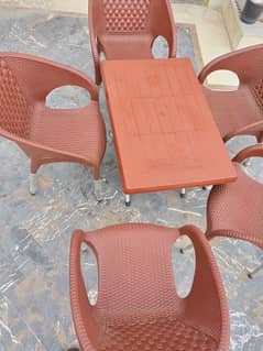 8000  Table and 5 chairs good condition 10/9