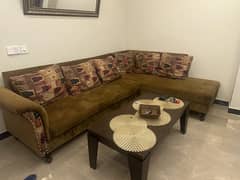 L shape sofa in brand new condition