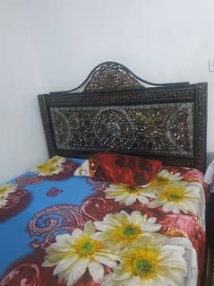 Iron Queen Size Bed For Sale, Custom made 9/10 Condition