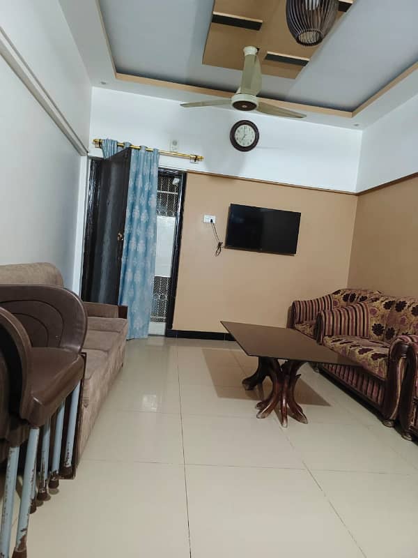 2nd Floor Road Side West Open 2 Bedroom D/L Flat For Sale In Block K North Nazimabad 7