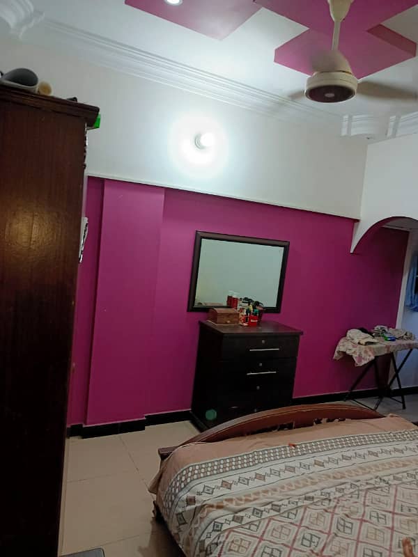 2nd Floor Road Side West Open 2 Bedroom D/L Flat For Sale In Block K North Nazimabad 13