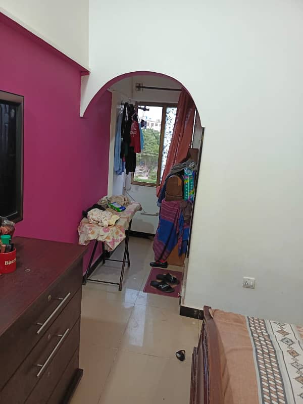 2nd Floor Road Side West Open 2 Bedroom D/L Flat For Sale In Block K North Nazimabad 14