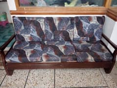 wood sofa set