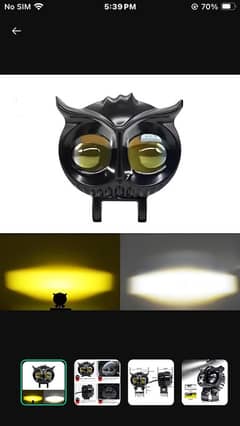 Owl shape light (Yellow-White)