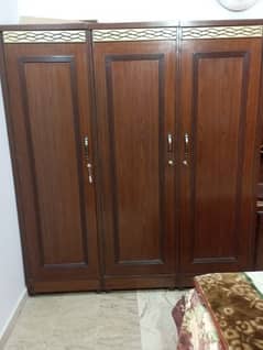 wooden wardrobe