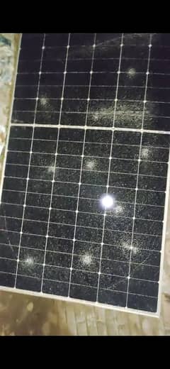 longi 585w broken glass solar panel in working condition