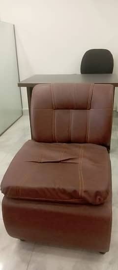 Brown sofa seat 1 piece