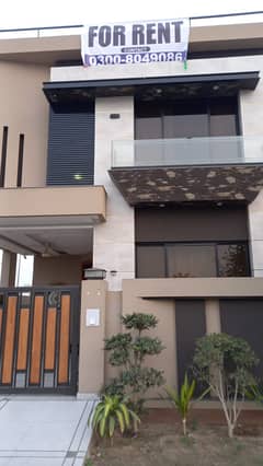 5 Marla Modern Design House for Rent facing main Road Block B 9 Town DHA Lahore