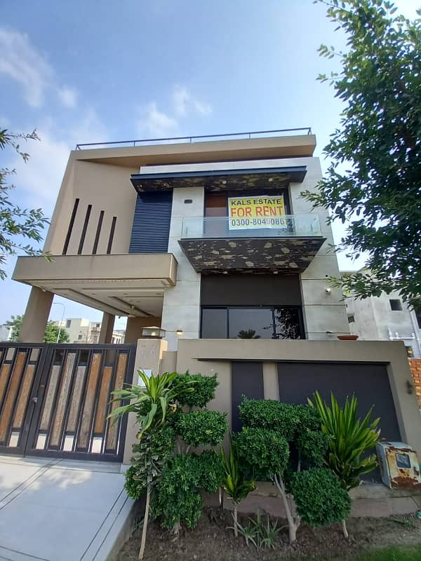 5 Marla Modern Design House for Rent facing main Road Block B 9 Town DHA Lahore 26