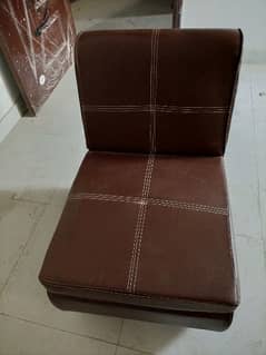 Single Seater new sofa (Total 4) New condition, Brown color