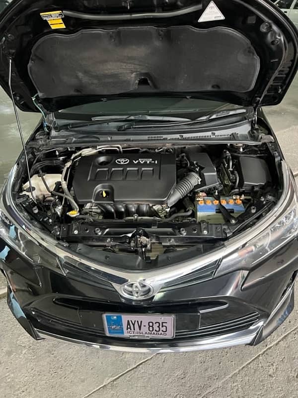 Toyota Corolla Altis 2022 black color 12