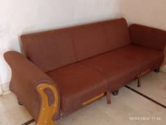 Sofa Cum Bed Brown colour 10/10