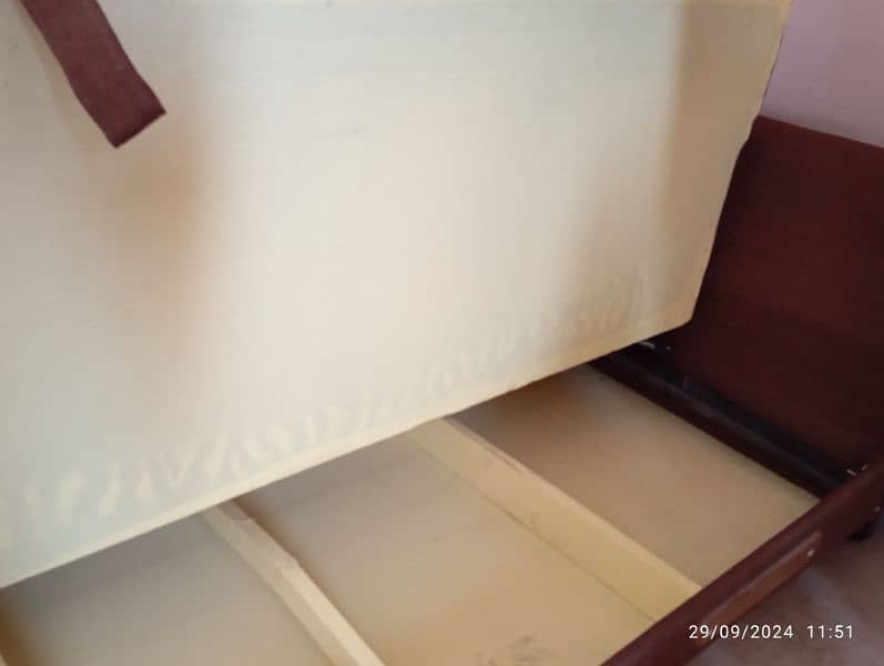 Sofa Cum Bed Urgent sell Brown colour 10/10 3