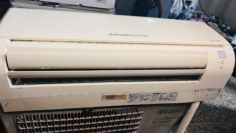 misterbishi 1 ton ac cooling good condition 0