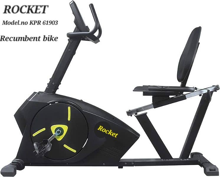 recumbent exercise bike cycle gym and fitness machine 0