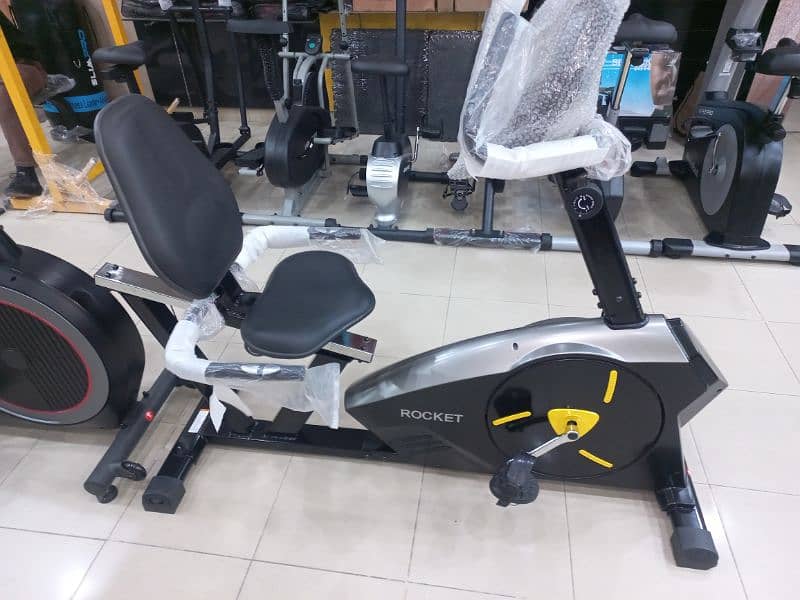 recumbent exercise bike cycle gym and fitness machine 4