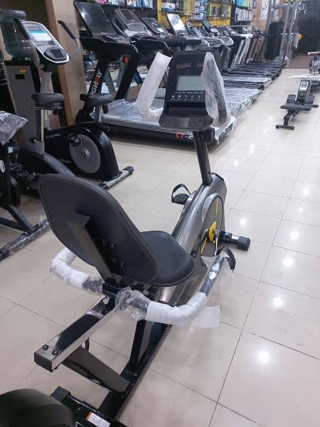 recumbent exercise bike cycle gym and fitness machine 5