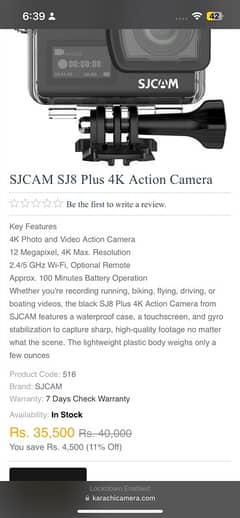 Gopro Sjcam S8 Plus