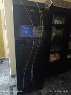 Haier glass door fridge