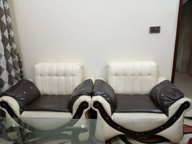 7 seater sofa's + table for sale (used) 0