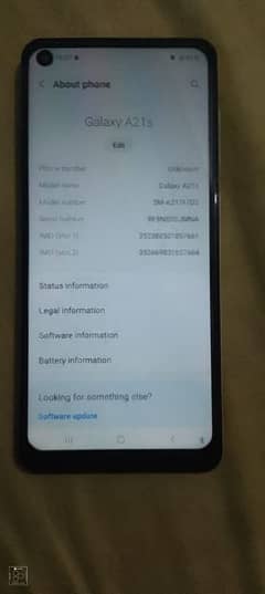 samsung galaxy A21s. . . condition is 10/10. . . mobile and charger avail