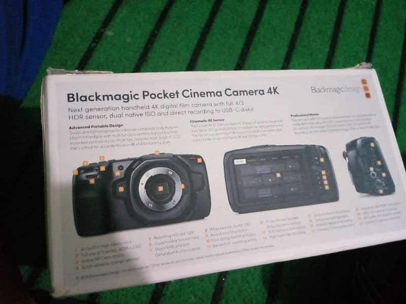 Blackmagic Pocket Cinema Camera 4K batter Sony canon Nikon  video cam 9