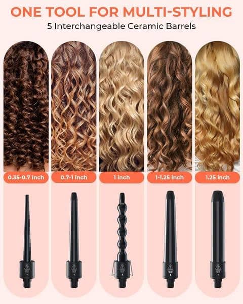 5 in 1 Curling Wand Set Imported . . . Brand new 3