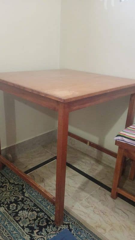 table and 2 stools for sale 1