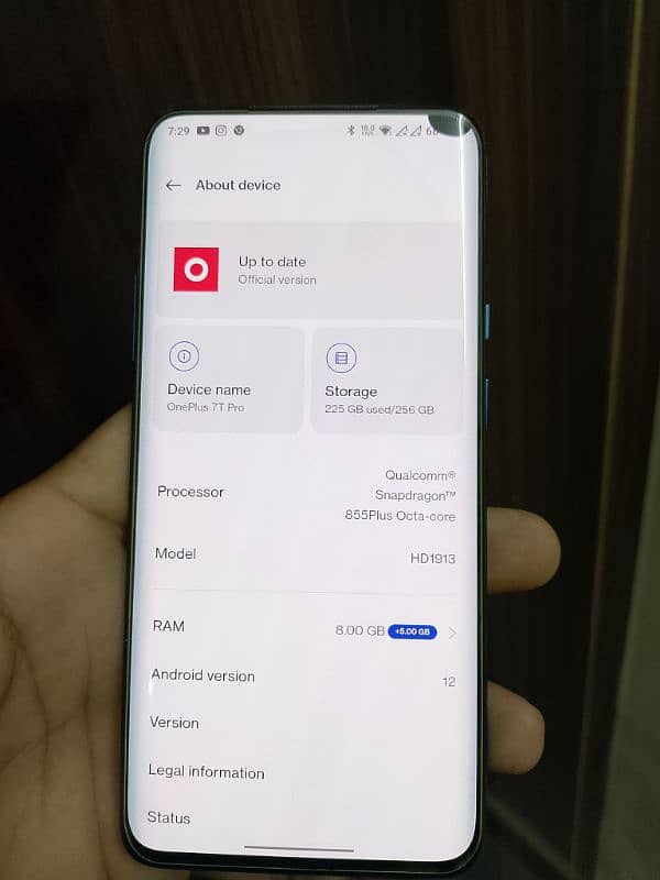 OnePlus 7t pro global 8+5/256 5