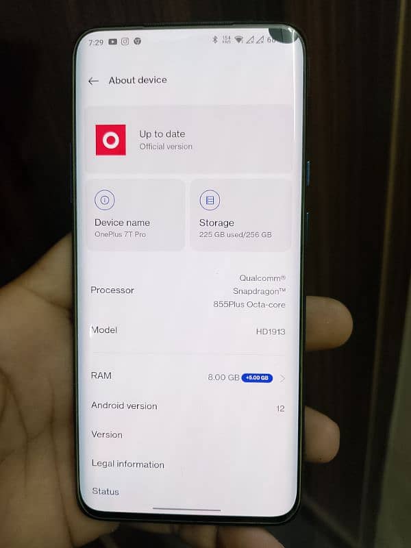 OnePlus 7t pro global 8+5/256 7