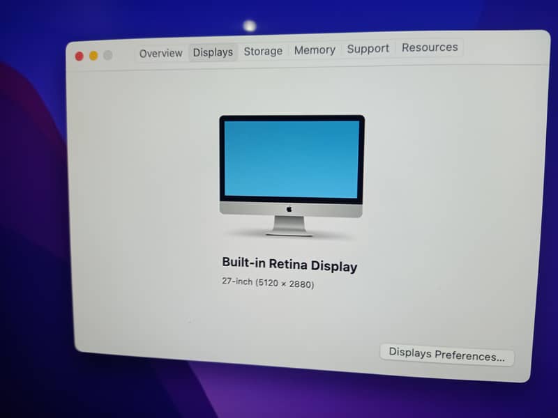 Apple iMac 2019 27 inches 5K Ratina Display, Core i5, 10/10 5