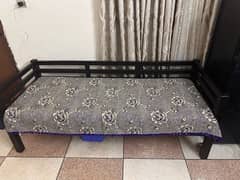 Solid Wooden Seat Plush Bed