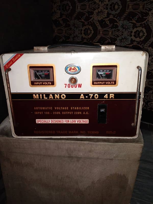 7000 Watt MilaNo A-70 4R Automatic VoltaGe Steblizer 0