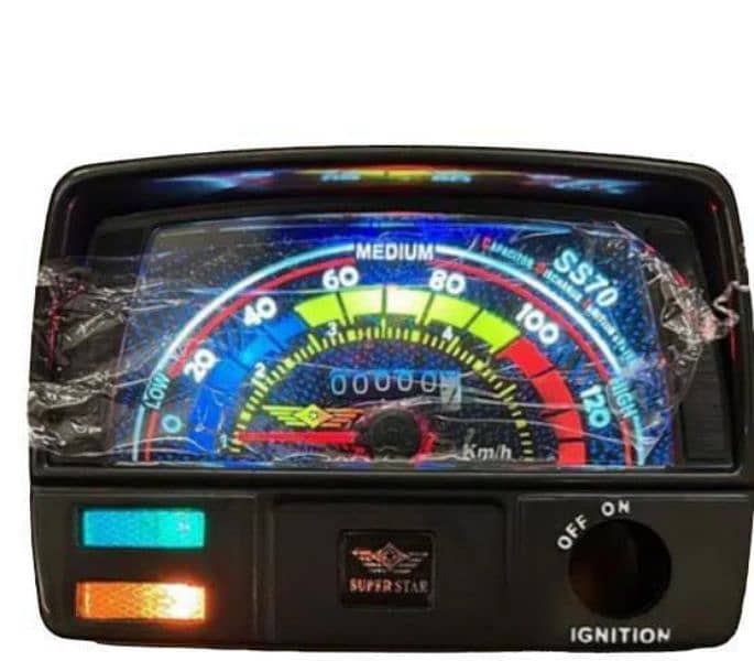 Motorcycle Speed Meter With Led Lights 1