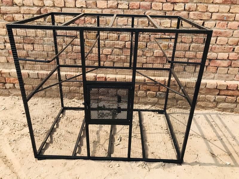 Cage |for Parrots  | High quality profile pipe | With Iron stand | 4ft 2