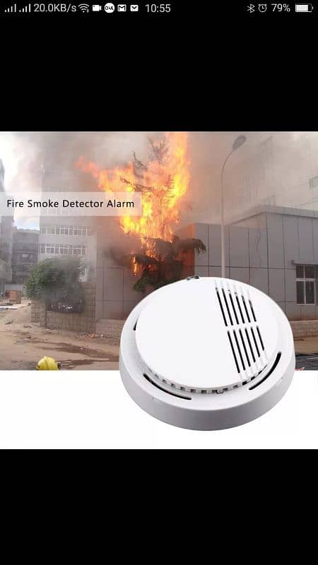 9v Smoke Detector outdoor Sensor Fire Alarm Home Safety Security 2