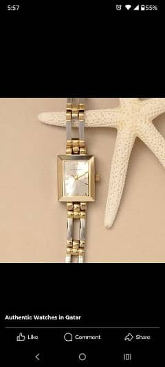 Anne Klein Silver & Gold Analog Stainless Steel Strap Watch