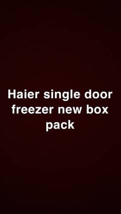 haier freezer