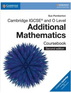 O Levels/IGCSE Additional Mathematics (Add Maths) Course book