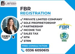 NTN/ STRN/ PVT LTD/ SMC/ SOLE PROPRIETORSHIP/ INCOME TAX/ FBR/ SECP